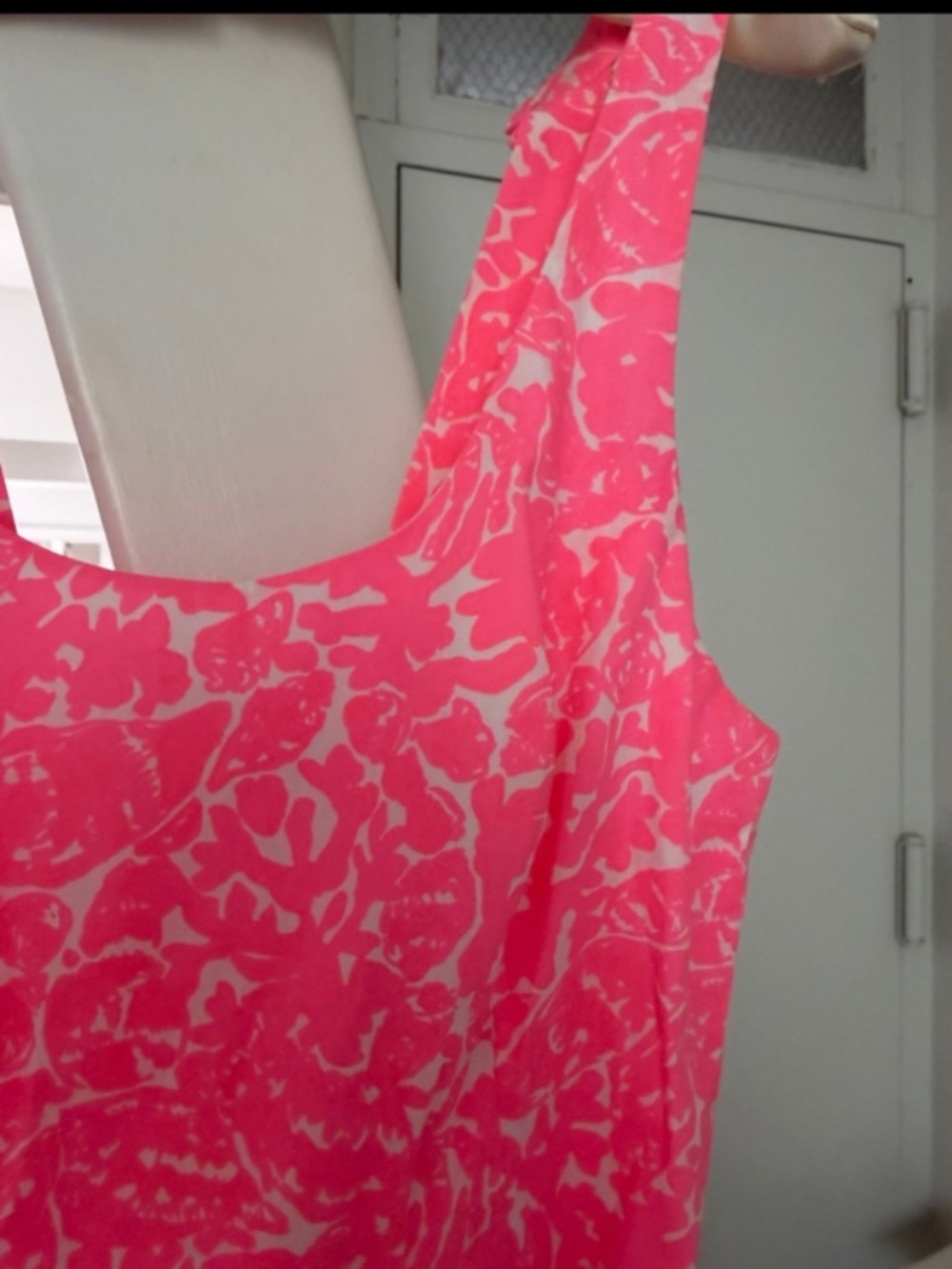 NEW Lilly Pulitzer Flared Swing Dress Size 4 Pink Floral Print With Lace Trim - Picture 5 of 12